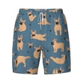 thumbnail image 4 of Lsque Mens Swim Trunks French Bulldog Yoga Pattern - Bathing Suit Compression Liner - Beach Swim Shorts Swimwear - (S-3XL) - Stretch Quick Dry -Small, 4 of 9