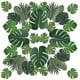 thumbnail image 3 of Juego de 90 hojas de palma artificiales, plantas tropicales, decoración para fiestas hawaianas, temáticas de playa y selva., 3 of 5