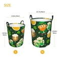 thumbnail image 5 of Fotbe Laundry Hamper With Durable Leather Laundry Basket St Patrick'S Day10 Thickened Waterproof Round Collapsible Laundry Hamper, Dirty Clothes Laundry Basket, 5 of 8