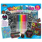 Cra-Z-Art Velvet Brite Creative Coloring Set, Art & Craft Kit, Multicolor, Beginner, Unisex Ages 4 and up