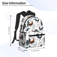thumbnail image 2 of Fuzoiu Cool Chicken Print School Backpack for Teens,Large Bookbag,Lightweight Laptop Bag for Travel, Work, School & Outdoor Adventures, 2 of 6