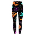 thumbnail image 5 of Halloween Leggings for Women 2025 Fashion Grahpic Printed High Waist Womens Leggings Stretchy Yoga Pants, 5 of 6