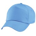 thumbnail image 3 of Beechfield - Gorra/Visera Básica - 5 paneles (Paquete de 2) (Azul cielo), 3 of 4