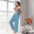 thumbnail image 5 of Salouo Dolphin Lovers Print Women's Pajama Pants Casual Loose Sweatpants PJs Flowy Pants Drawstring Palazzo for Women Wide Leg Pants Lounge Pajama -Large, 5 of 8