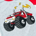 thumbnail image 5 of CAICJ98 Toddler Boy Pajamas Summer Pjs for Boys Short Sets Kids Sleepwear Truck Jammies (4-5 T,Red), 5 of 7