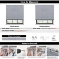 thumbnail image 2 of LazBlinds Cordless Roman Shades for Windows, Blackout Room Darkening Thermal Insulated Window Blinds, Lightweight Fabric Blinds for Indoor Windows, 21" W x 60" H, Grey, 2 of 6