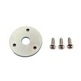 thumbnail image 3 of Shisuyan Round Guitar Jack Plate Indented 1/4 Inch Guitar Pickup Output Input Jack Socket Plate Metal Jack Plate With Screws for Electric Guitar Bass (Silver), 3 of 8