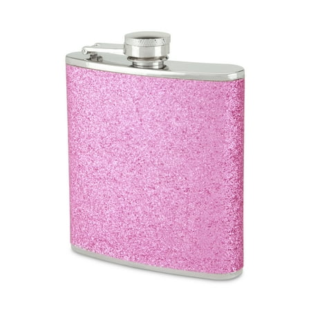 

Blush Sparkletini Stainless Steel Glitter Flask - Hidden Alcohol Barware Pink