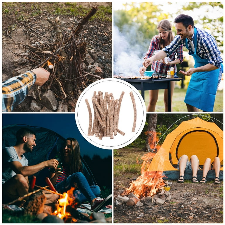 30 Pcs Outdoor Fire Starter Rope Woodburning Tools Survival Wick Camping  Kindling 