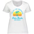 thumbnail image 3 of Inktastic Summer Enjoy the Sunshine Outer Banks North Carolina in Blue Women's Plus Size T-Shirt, 3 of 5