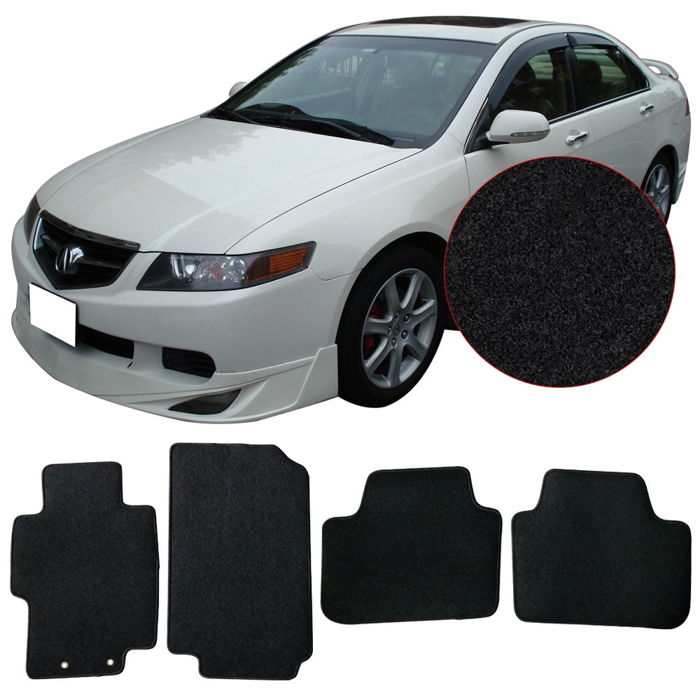 4 Pcs Black Beige All Weather Heavy Duty Rubber Floor Mats For 04