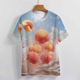 thumbnail image 3 of Juicy Peach Women's T-Shirt Short Sleeve T Shirts Tops Tee Ladies Loose T, 3 of 6
