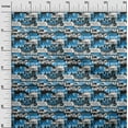 thumbnail image 3 of oneOone Georgette Viscose Medium Blue Fabric Writing Font Craft Projects Decor Fabric Printed By The Yard 42 Inch Wide-F2, 3 of 4