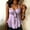 Purple, variant on Floral Womens Tops Summer Cute Off The Shoulder Sleeveless Tunic Tops Going Out Loose Fit Halter Pullover Shirts