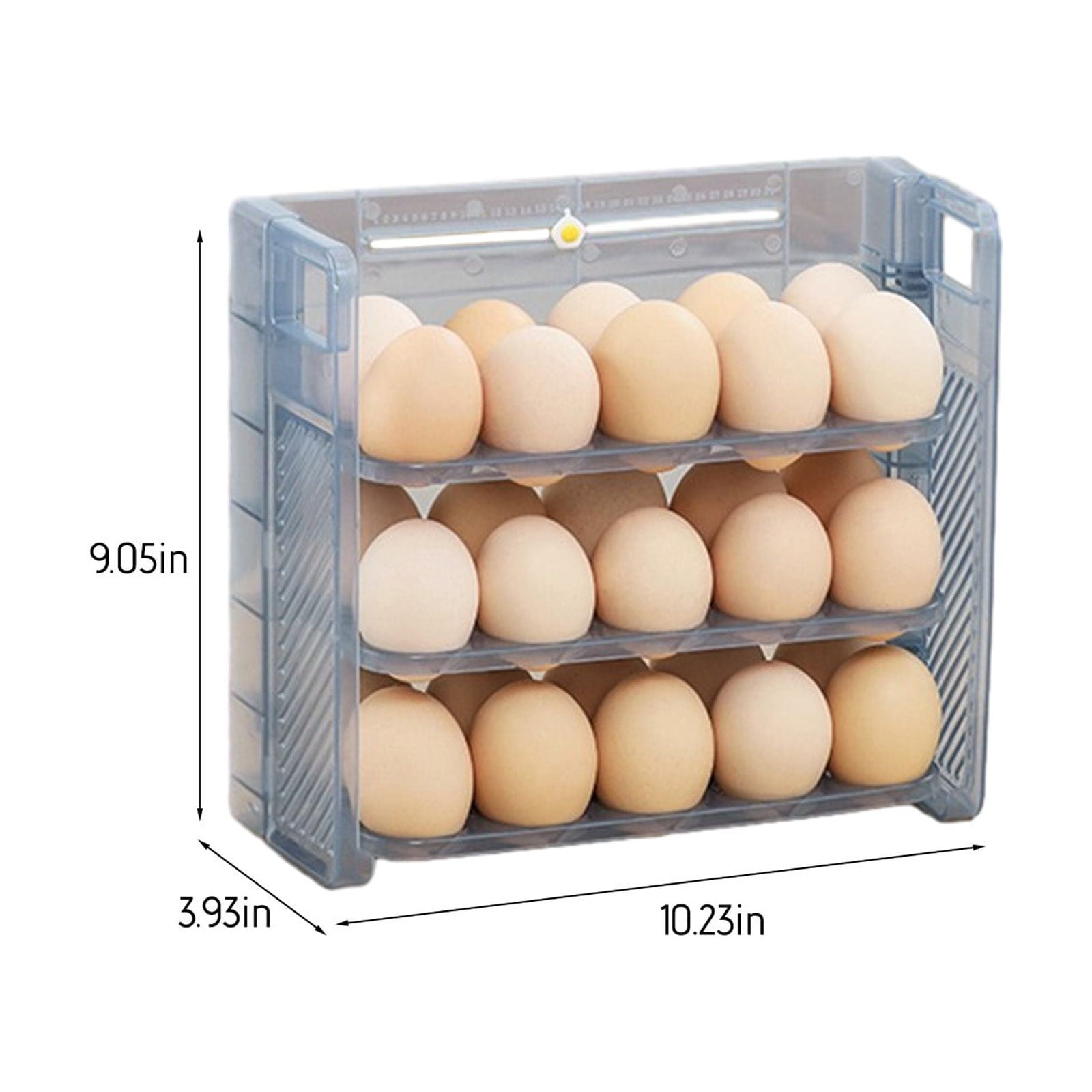 Yyuenw Egg Storage Container, Foldable Plastic Egg Storage Container, Ideal for Storing Eggs