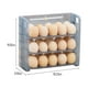 thumbnail image 3 of Contenedor para guardar huevos, soporte plegable para huevos con báscula, diseño compacto multicapa que no ocupa espacio, para una organización eficiente de la cocina y almacenamiento de, 3 of 9
