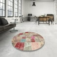 thumbnail image 4 of Ahgly Company Machine Washable Indoor Rectangle Contemporary Rust Pink Area Rugs, 8' x 12', 4 of 7