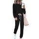 thumbnail image 1 of Conjunto Deportivo PRETTYGARDEN para Mujer, 2 Piezas de Algodón, Negro, Talla S, 1 of 8