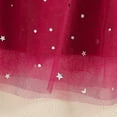 thumbnail image 4 of HOMADLES Toddler Kid Dress Crewneck Cotton Short Sleeve Mesh Breathable Stretch Ruffed Summer Princess Dress Dress Red 4-5T, 4 of 8