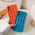 thumbnail image 3 of Compatible with iPhone 11 Case,Cute 3D Water Ripple Pattern Curly Wave Frame Soft TPU Back Full Body Screen Camera Protective Cover Bumper Shockproof case for Women and Girls-Blue, 3 of 13