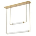 thumbnail image 5 of Bethel International LED Chandelier  Brass Stainless Steel & Glass, 5 of 5