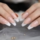 thumbnail image 5 of Uñas francesas largas y brillantes, cobertura completa desnuda Natural, uñas artificiales de plástico, puntas de uñas DIY, manicura, uñas de bailarina MFZFUKR HMHZ200, 5 of 7