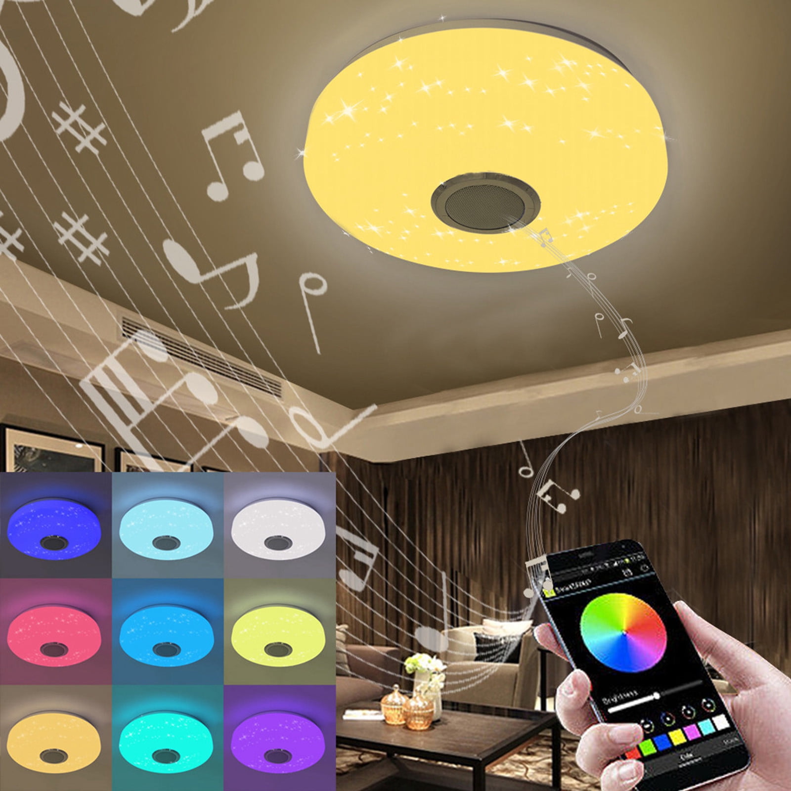 ceiling light with bluetooth speaker