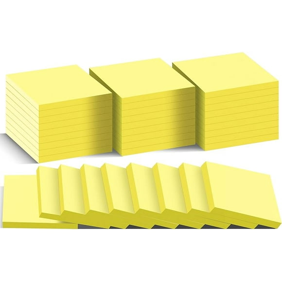 Notas Adhesivas 3x3 en Poste, (36 Pzas) 9 Colores Brillantes Autoadhesivas, Adhesivo Fuerte, Fácil de Colocar para el Hogar, Oficina, Cuaderno