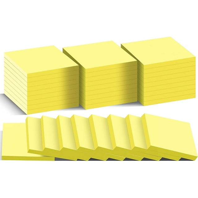 Notas Adhesivas 3x3 en Poste, (36 Pzas) 9 Colores Brillantes Autoadhesivas, Adhesivo Fuerte, Fácil de Colocar para el Hogar, Oficina, Cuaderno