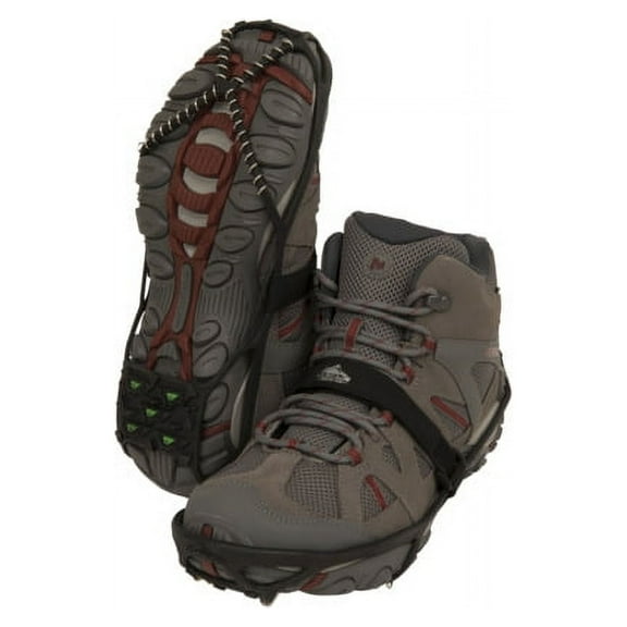Cascade Mountain Tech Ice Traction Cleats, Ice Traction 360 Hybrid Tungsten Carbide Spike/Steel Coil