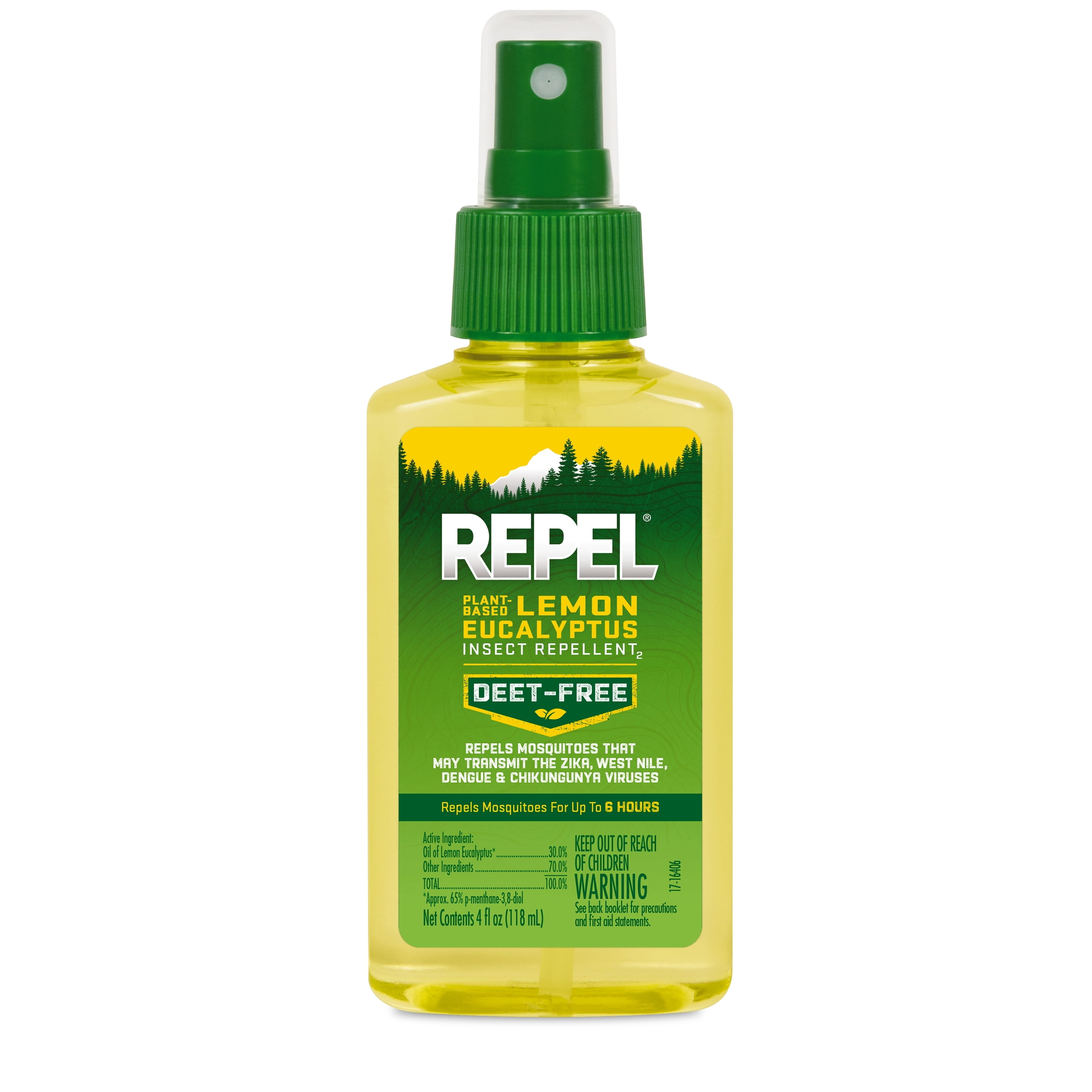 Repel PlantBased Lemon Eucalyptus Insect Repellent 4 Ounces, Repels