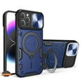 thumbnail image 5 of Phone Case for Motorola Moto G Stylus 5G 2025 Hybrid Shockproof with Magnetic Ring Stand, Compatible with Magsafe & Sliding Camera Lens Protector Cover Fit for Moto G Stylus 5G 2025 (Blue), 5 of 12