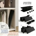 thumbnail image 6 of Hearth & Harbor Storage Ottoman Bench, Boucle 43" Ottoman with Storage , Black, 6 of 9