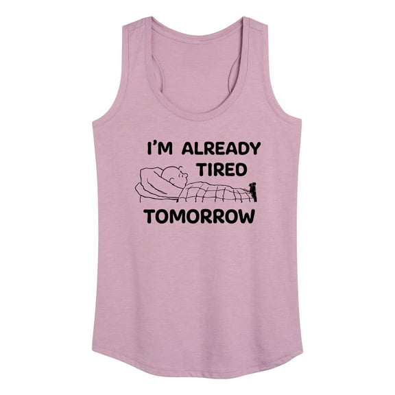 Peanuts - Tired Tomorrow - Women's Racerback Tank Top