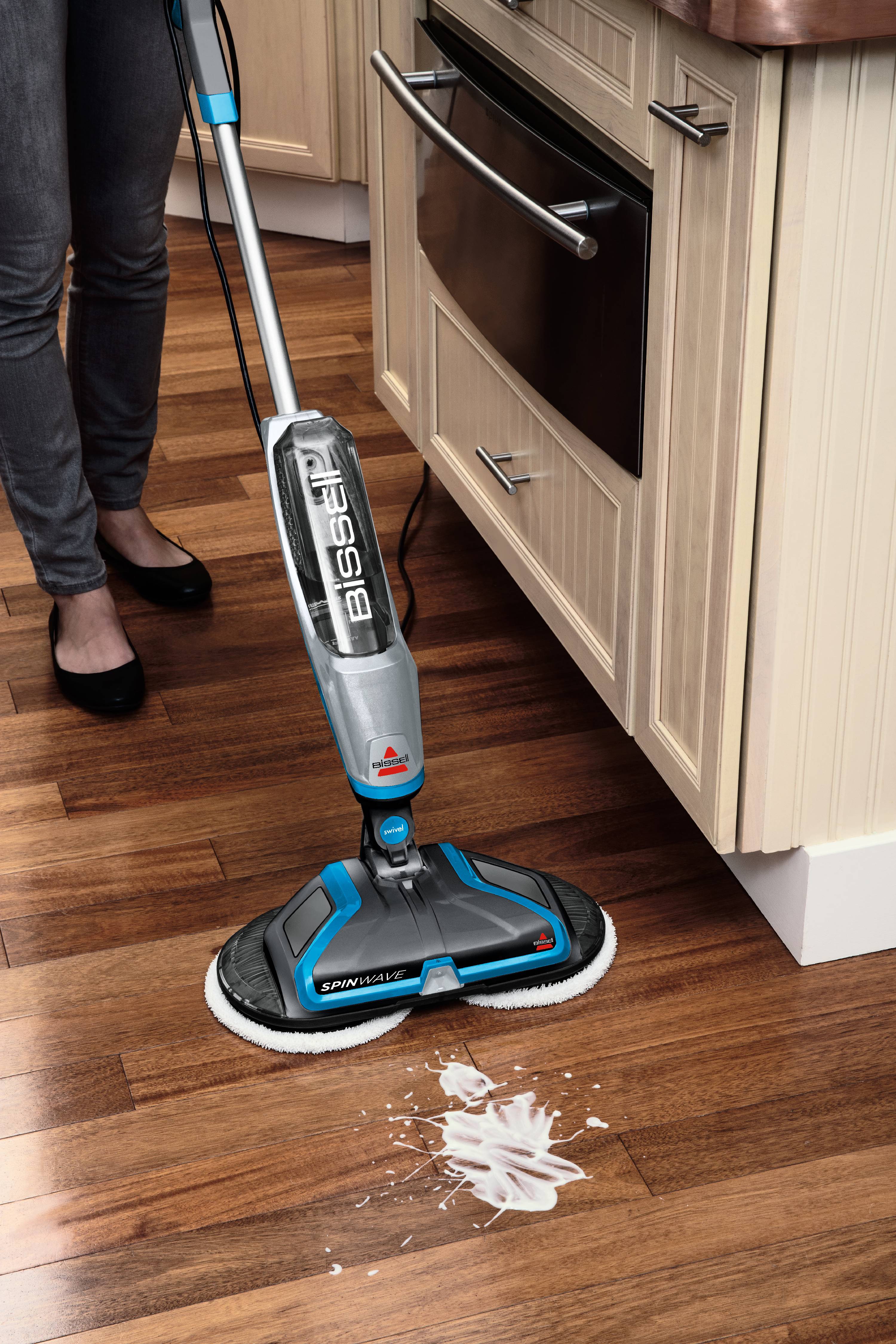 BISSELL Spinwave PLUS Hard Floor Cleaner Machine, Deep Clean Hardwood ...