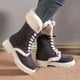 thumbnail image 5 of Zapatos de mujer botas de nieve de invierno con tacón grueso y correa cálida, botas para correr, botas vaqueras, 5 of 5