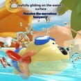 thumbnail image 2 of Baby bath water toy - Swimming Beach Buddy Bath Toys, No Battery Mold-Free Anti-Rust Interactive Toy for Kids (Water Puppy (Blue Glasses), 2 of 3