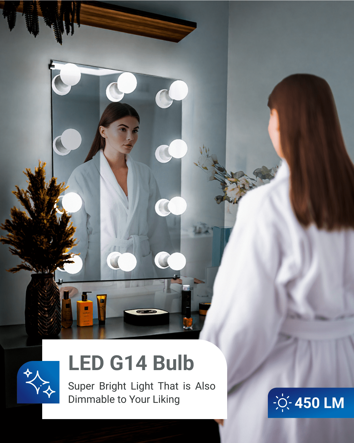 Sunco 10 Pack E12 LED Bulbs Candelabra CRI92 2700K Soft White, 5W Equivalent 40W, 450 Lumens, Small Edison Screw Base E12, Non-Dimmable, Frosted Decorative G14 Globe Vanity Light Bulbs UL