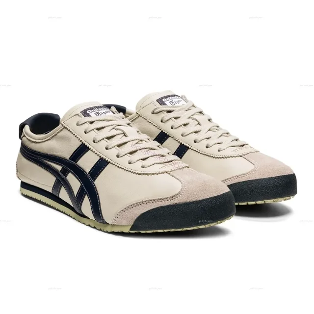 2025 Patou x Onitsuka Tiger Mexico 66 Mary Jane's Black/White Colorway