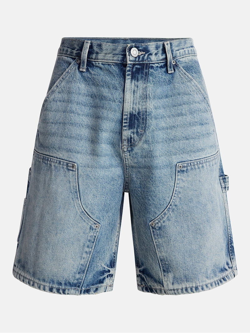 No Boundaries Men's & Big Men's 100% Cotton Denim Carpenter Shorts