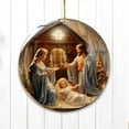 thumbnail image 6 of Tyidzon Nativity Scene Ornaments for Christmas Tree - Flat Nativity Christmas Ornaments Indoor, The Birth of Jesus Decor, Religious Gifts for Christian, Family, 6 of 9