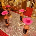 thumbnail image 5 of 20 PCS Small Dolls Birthday Cake Topper Western Decor Doll Hats Bachelorette Party Dollhouse Decoration Mini Cowboy Hats COWPRINT D X 20 PCS, 5 of 8