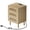Oak, variant on IVV 3-Drawer Nightstand with Built-in Charging Station, Natural Rattan Drawer Fronts, Solid Wood Legs, for Bedroom/Living Room/Boho-Modern Decor, Black