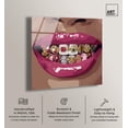 thumbnail image 2 of Ruby Teeth Acrylic Print Fashion Art Prints by Art Remedy, Ready to Hang, 20 x 20, 2 of 6