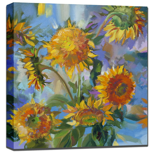 West Of The Wind Sunflower Modern Outdoor Wall Art Com - Outdoor Wall Decor Sunflower