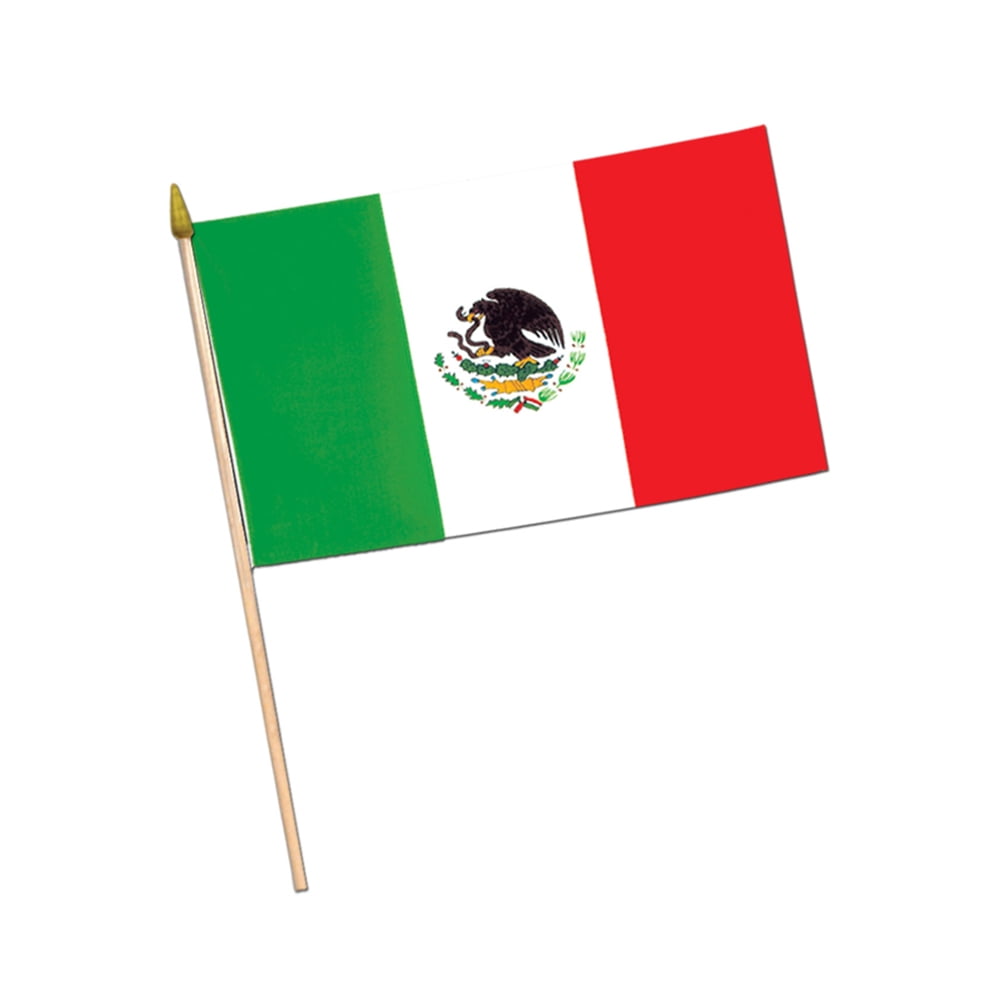 Mexican Flag Fabric (Pack of 12) by Beistle
