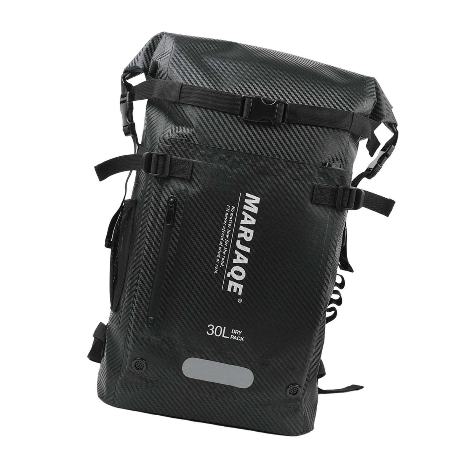 figatia 30 Liters Swimming Backpack Dry Bag for Snorkeling Rafting Multi Compartment Black