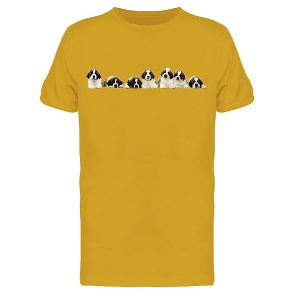 Seven Saint Bernard Pups Tee Men's -Image by Shutterstock