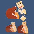 thumbnail image 3 of Wooden Animals Jigsaw Puzzles Learning Matching Puzzle Pieces Diy Art Gift, 3 of 3