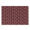 thumbnail image 1 of Fish Scale Cutting Board, Overlapping Arc Shapes Traditional Pattern with Modern Design Print, Decorative Tempered Glass Cutting and Serving Board, Small Size, Maroon Pink and Yellow, by Ambesonne, 1 of 1